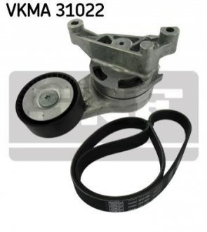 VKMA 31022 SKF Роликовий модуль натягувача ременя (ролик, ремень)