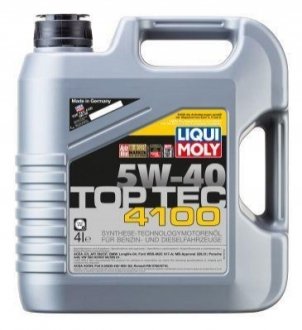 2195 LIQUI MOLY Олива моторна Top Tec 4100 5W-40 4л