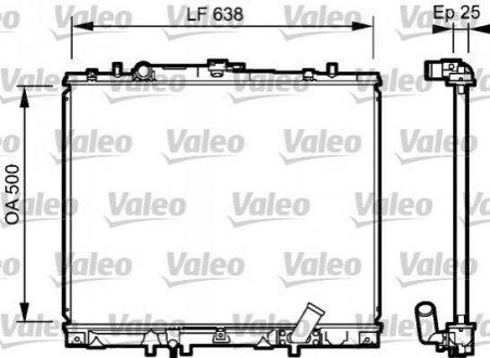 734424 VALEO  Радиатор охолоджування