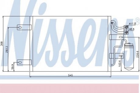 94882 Nissens Конденсер кондиціонера