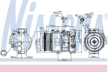 89516 Nissens Компрессор кондиціонера