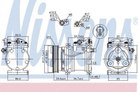 89294 Nissens Компресор кондиціонера