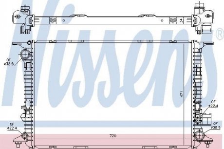 60327 Nissens Радіатор охолоджування