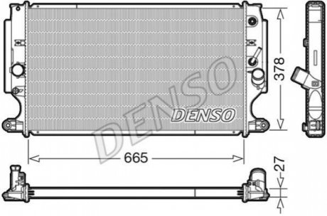 DRM50088 Denso Радиатор охолоджування