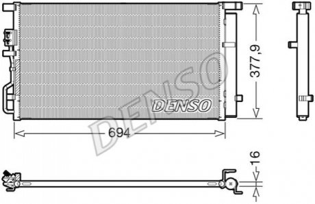 DCN41019 Denso Конденсер кондиціонера