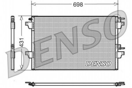 DCN23022 Denso Конденсер кондиціонера