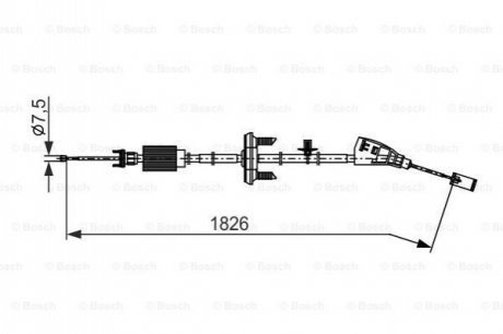 1 987 482 795 Bosch Трос ручного гальма