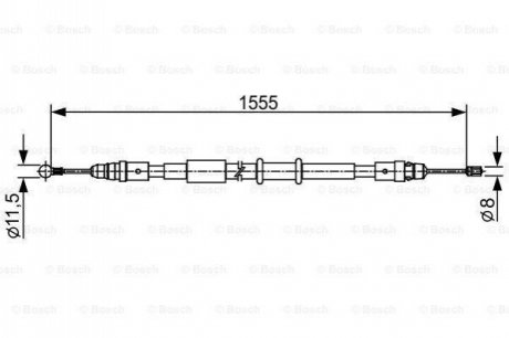 1 987 482 552 Bosch Трос ручного гальма