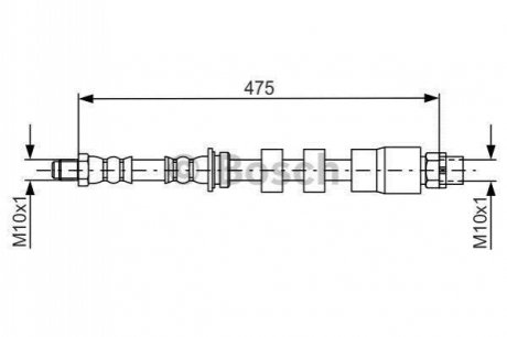 1 987 481 678 Bosch Шланг гальмівний