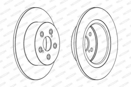 DDF1556C Ferodo Диск гальмівний