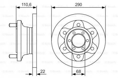 0 986 479 S95 Bosch Диск гальмівний