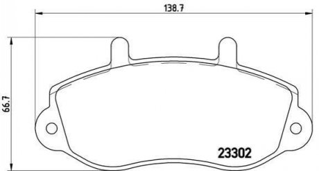 P68025 Brembo Комплект гальмівних колодок з 4 шт. дисків