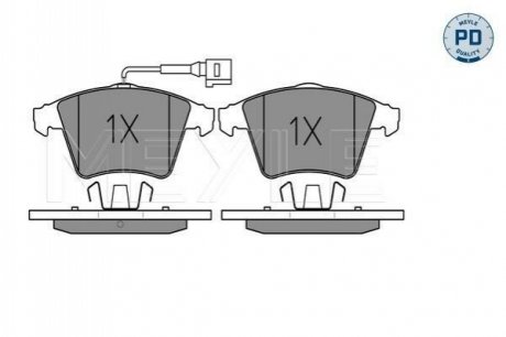 025 237 4619/PD Meyle Комплект гальмівних колодок з 4 шт. дисків
