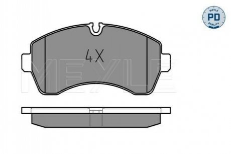 025 292 0020/PD Meyle Комплект гальмівних колодок з 4 шт. дисків