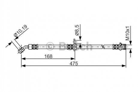 1987481326 Bosch Шланг гальмівний гідравлічний