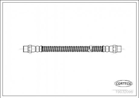 19032096 CORTECO Шланг гальмівний гідравлічний
