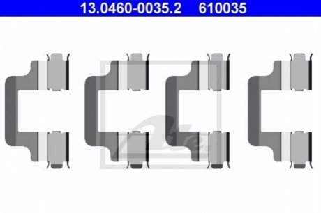 13.0460-0035.2 ATE Комплект монтажний колодок