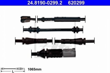 24.8190-0299.2 ATE Диск гальмівний