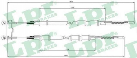 C0559B LPR Трос ручного гальма