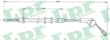 C0580B LPR Трос ручного гальма