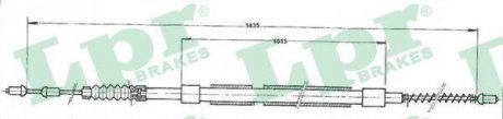 C0438B LPR Трос ручного гальма