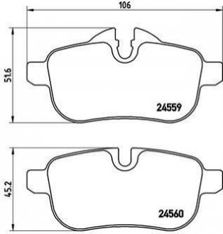 P06062 Brembo Гальмівні колодки