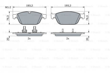 0986494988 Bosch Гальмівні колодки