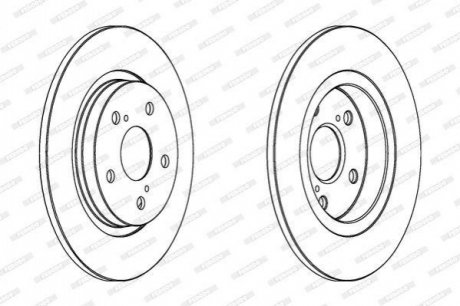 DDF1755C Ferodo Гальмівний диск