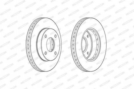 DDF2134C Ferodo Гальмівний диск