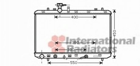 52002085 Van Wezel Радиатор охолодження SUZUKI SX4 (EY, GY) (06-) 1.6i АТ (вир-во Van Wezel)