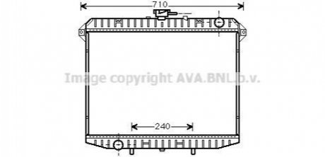 DN2148 AVA Cooling Systems Радіатор охолодження двигуна NISSAN TERRANO II (1993) 2.7 TD (Ava)