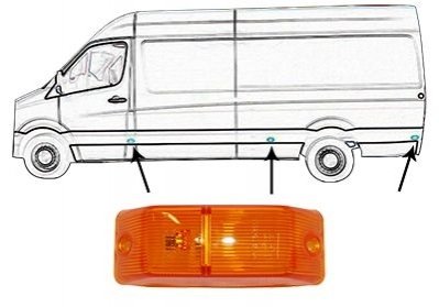 5862975 Van Wezel Повторювач повороту MB SPRINTER/ VW CRAFTER (Van Wezel)