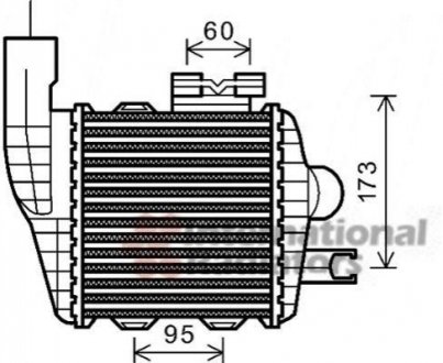 82004226 Van Wezel Интеркулер Hyundai Tucson/Kia Sportage 05- (Van Wezel)