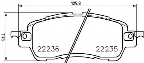 P49 055 Brembo Гальмівні колодки дискові