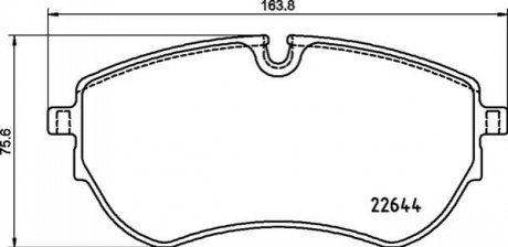 P85 173 Brembo Гальмівні колодки дискові