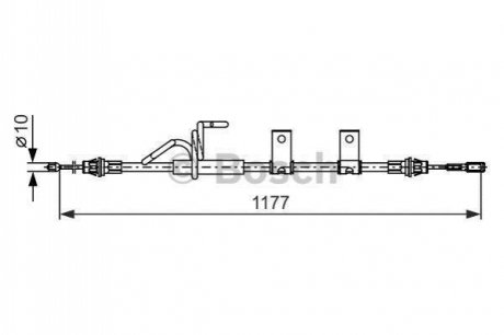 1 987 482 404 Bosch Трос ручного гальма