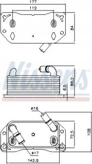 91 189 Nissens Масляний радиатор