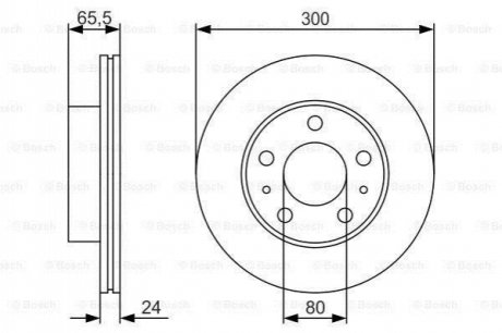 0986479R86 Bosch Диск гальмівний