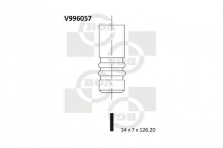 V996057 BGA  Клапан двигуна