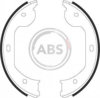 9109 A.B.S  Колодка гальм. барабан. BMW, RENAULT, VW задн. (вир-во ABS)