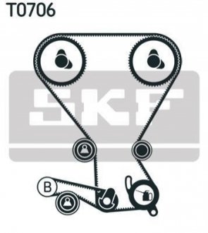 VKMA 95966 SKF Роликовий модуль натягувача ременя (ролик, ремінь)
