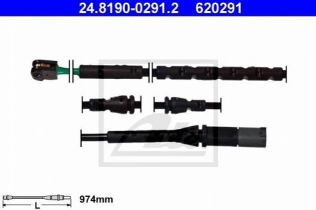 24.8190-0291.2 ATE Датчик износа тормозных колодок