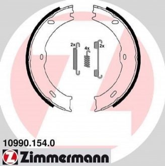 10990.154.0 Otto Zimmermann GmbH Колодки стояночного тормоза