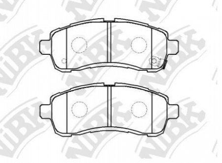 PN0544 NiBK Колодки тормозные