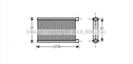 BW6344 AVA Cooling Systems Радиатор отопителя салона BMW 3E90 1E87 Denso ver.