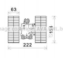 MS8633 AVA Cooling Systems Вентилятор обігрівача салону MB Vito V639 03> AC+ (MS8633) AVA