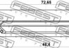 95HBY-50731118L FEBEST Сальник приводу NISSAN, INFINITI 48.4X72.65X10.6X18.15 (FEBEST) (фото 2)