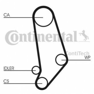 CT 539 WP1 Continental Комплект ремня грм + Помпа