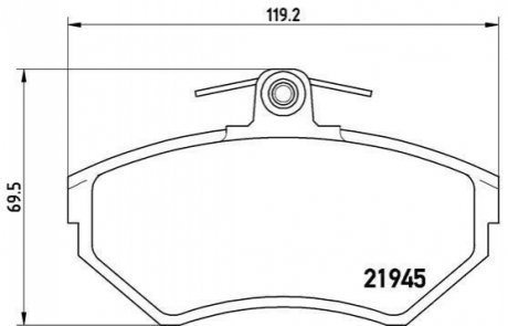 P85 042 Brembo Гальмівні колодки дискові