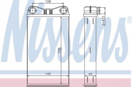 Радіатор опалювача салону First Fit 70227